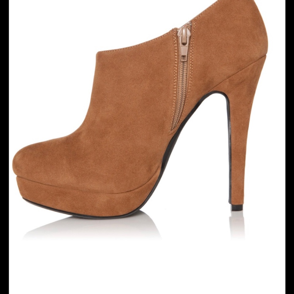 JustFab Tan Ankle Bootie Sz 9 - Picture 3 of 5